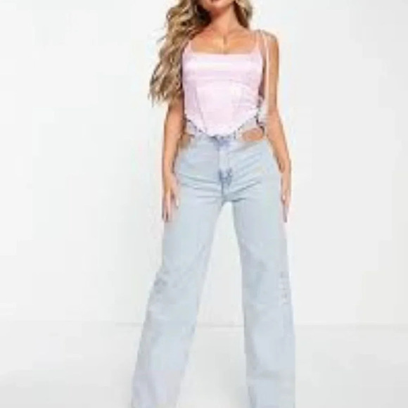 NWT ASOS ASYOU Satin Corset Cami - Picture 3 of 7